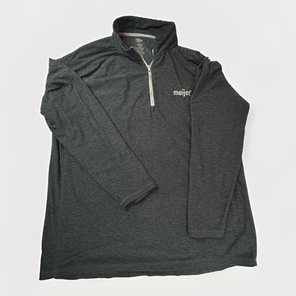 Meijer Employee Shirt Gray Performance Long Sleeve Unisex XL